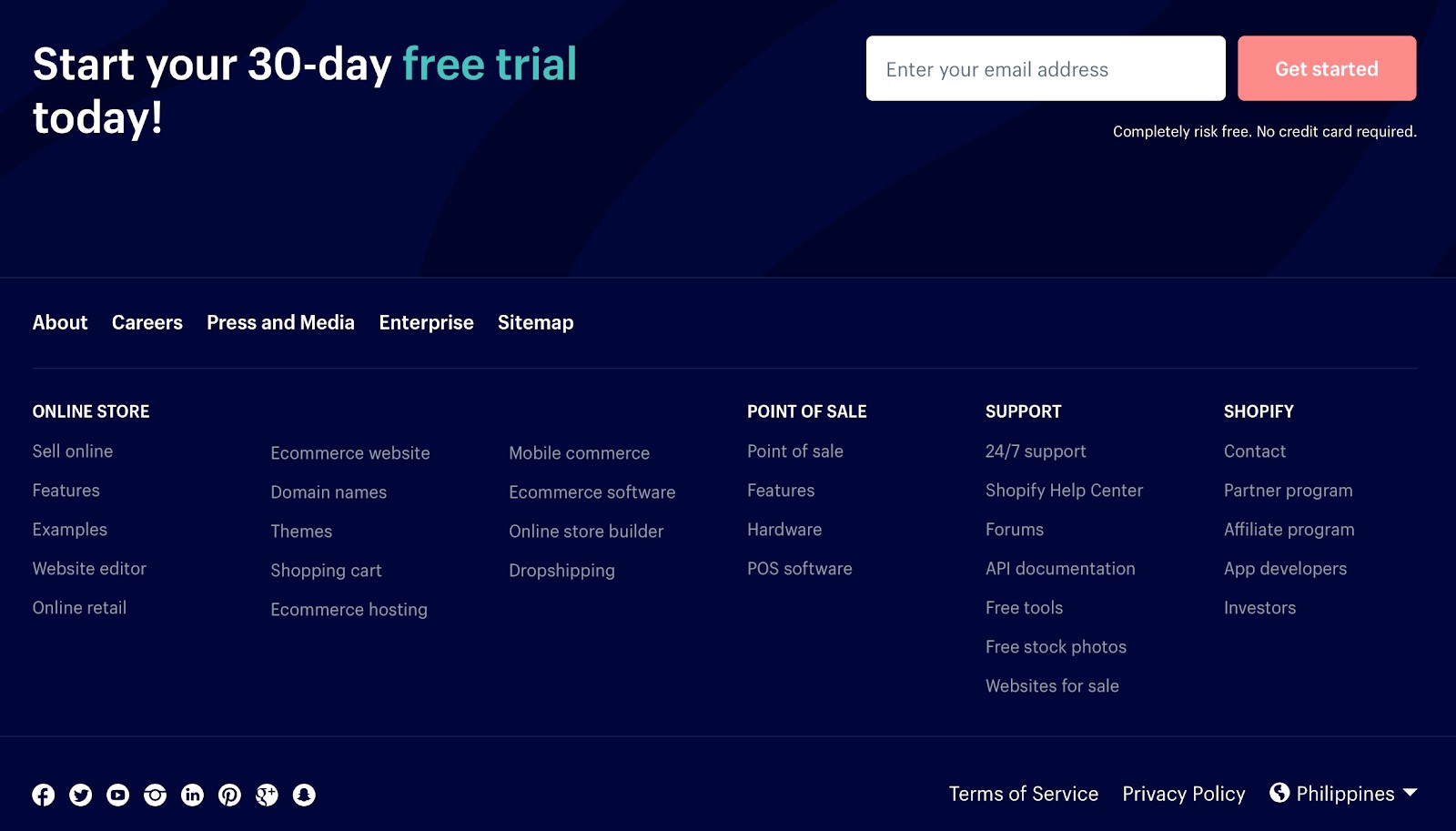 Sitemap Shopify, a popular ecommerce platform on the internet, puts a sitemap on their websites to allow search engines to index URLs that they might have otherwise missed.