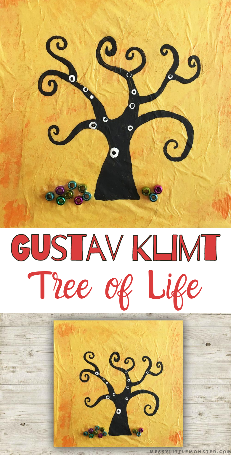 Gustav Klimt Tree of Life Art for Kids