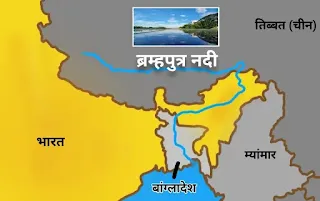 ब्रह्मपुत्र नदी कहां से निकलती है - brahmaputra river in hindi
