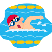 競泳のイラスト（男性）