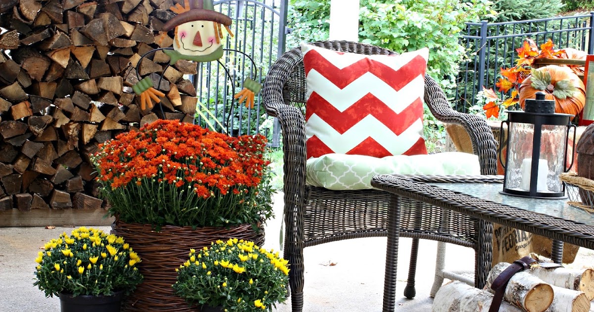 Fall Covered Patio | Golden Boys & Me