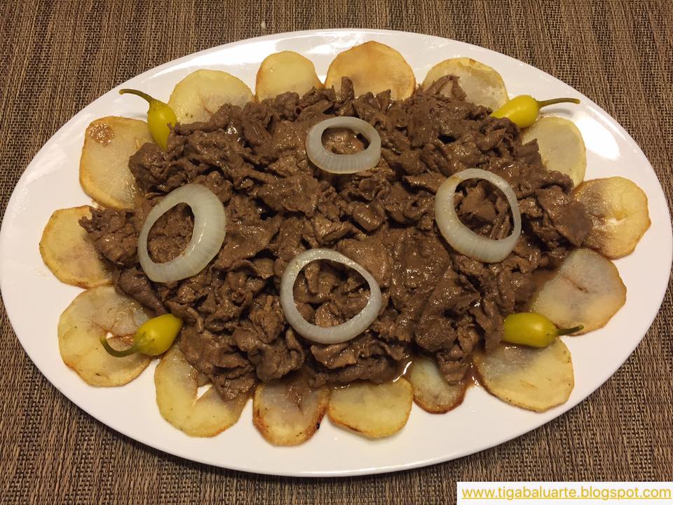 Casa Baluarte Filipino Recipes Bistek with Fried Potatoes