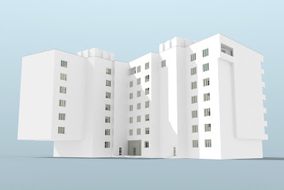 3D модель жилого дома.