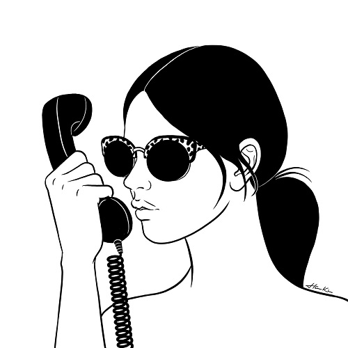 "People never listen" by Henn Kim | imagenes bonitas, chidas, ilustraciones imaginativas en blanco y negro, dibujos | sketch, cool stuff, drawings, black and white illustrations