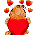 Gifs animados Garfield amor y palabras que diria a su amor