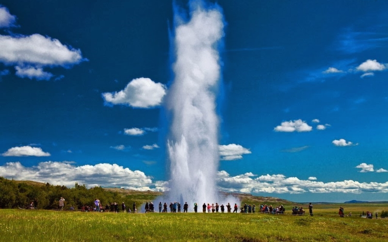 красоты исландии фонтаны гейзеры