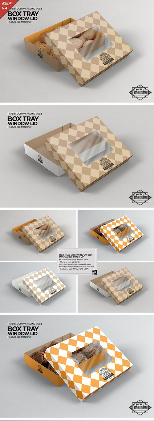 CM - Box Tray Window Lid Packaging Mockup 2306710 2 hdf