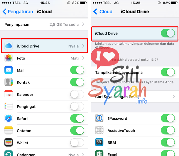 fungsi icloud drive iphone