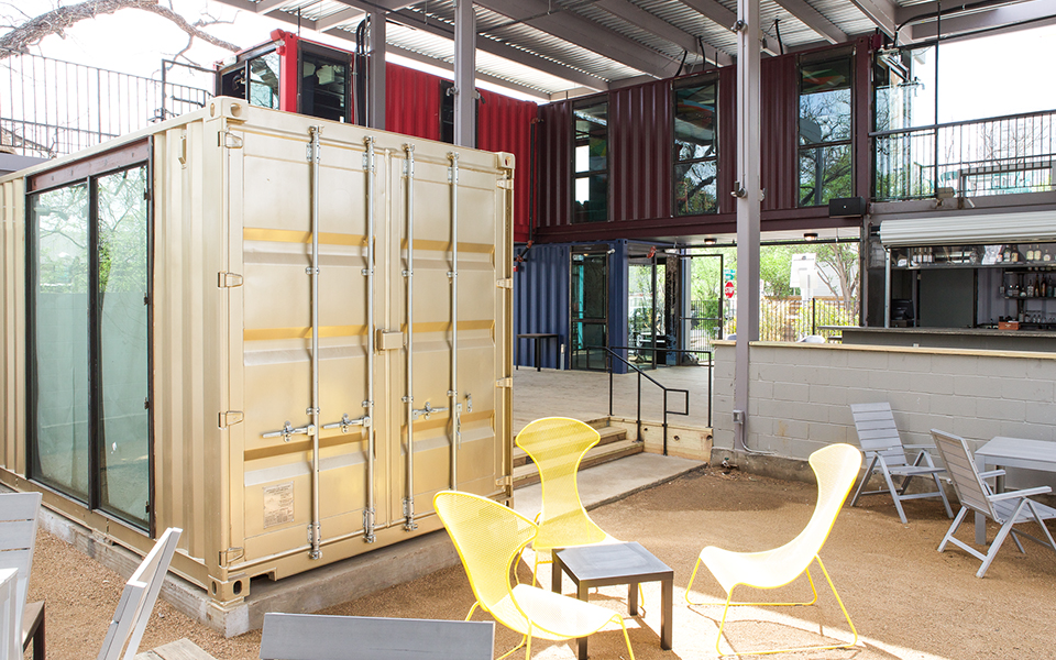 Shipping Container Homes & Buildings Shipping Container Bar, Austin, Texas