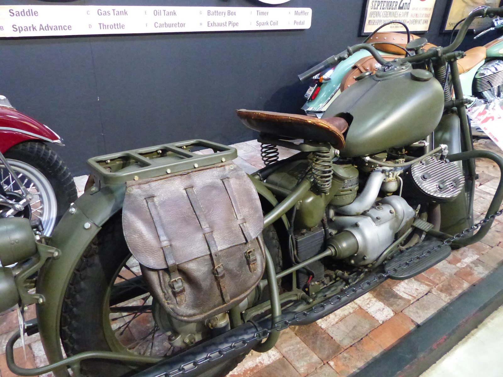 OldMotoDude: 1942 Indian Model 841 World War II Military Motorcycle on