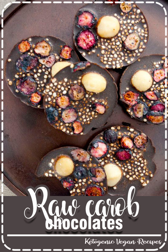 Raw carob chocolates Recipe Eatwell606