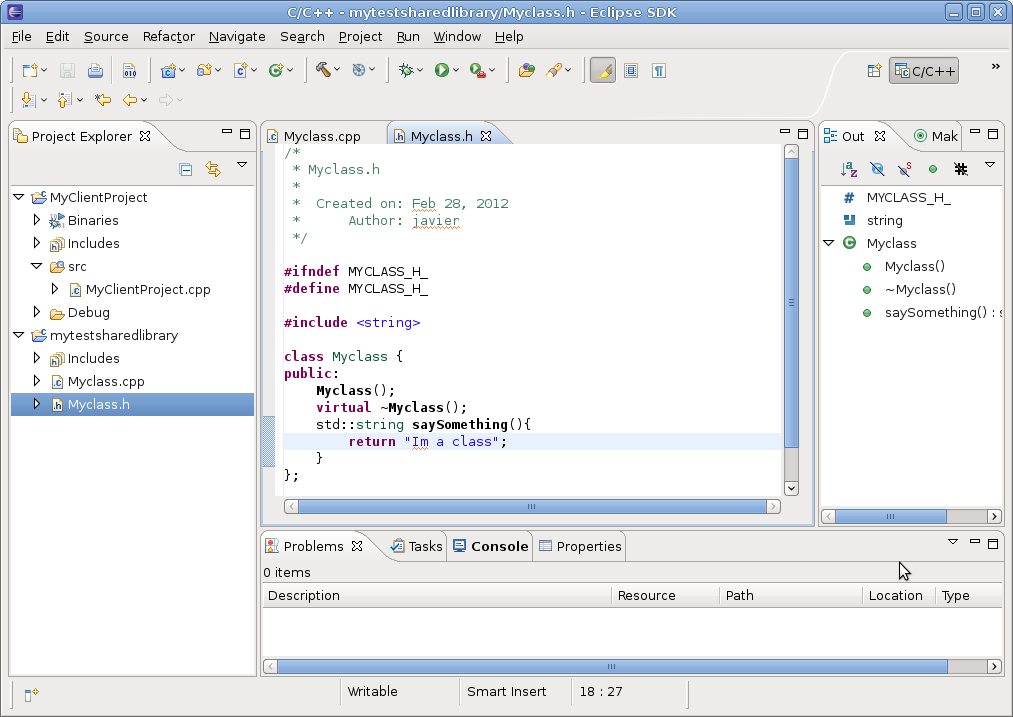 Linux, C++ and other Tortures: Shared Libraries with Eclipse