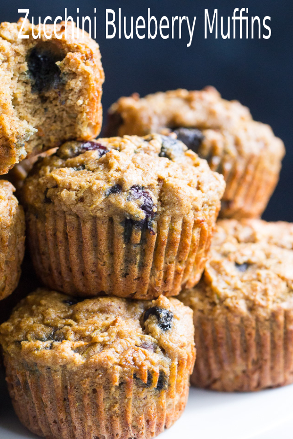 Zucchini Blueberry Muffins happy cook