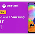 Amazon Quiz answer and win Samsung Galaxy A31