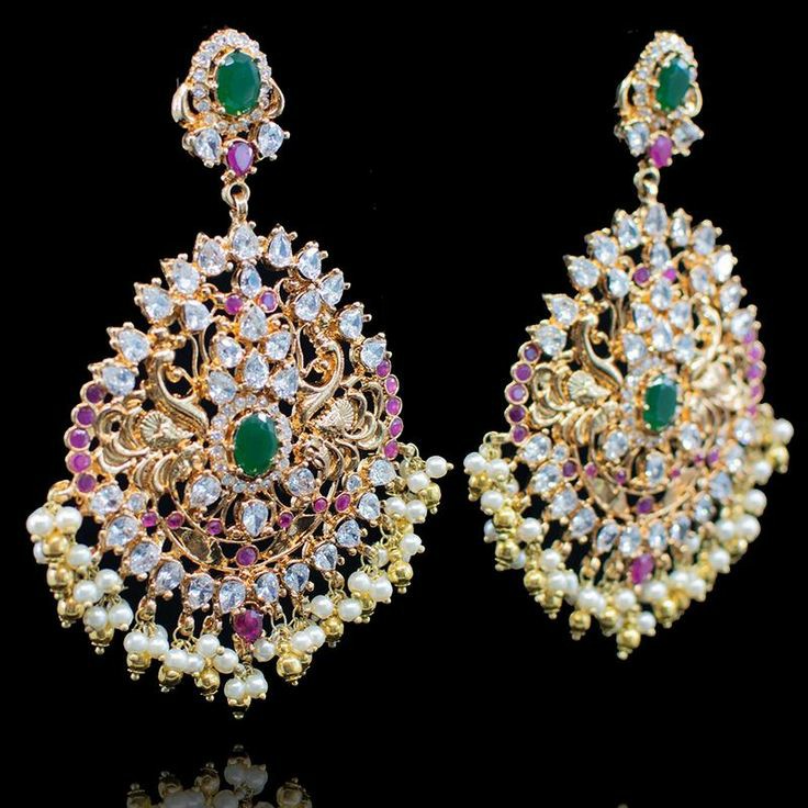 Designer chandelier earrings