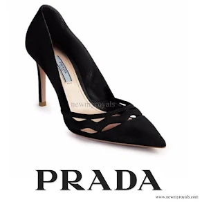 Kate Middleton wore Prada Suede Cutout Wave Pumps