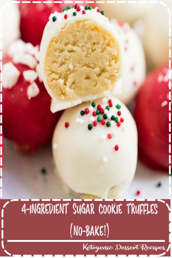 4Ingredient Sugar Cookie Truffles (NoBake!) Food Lade