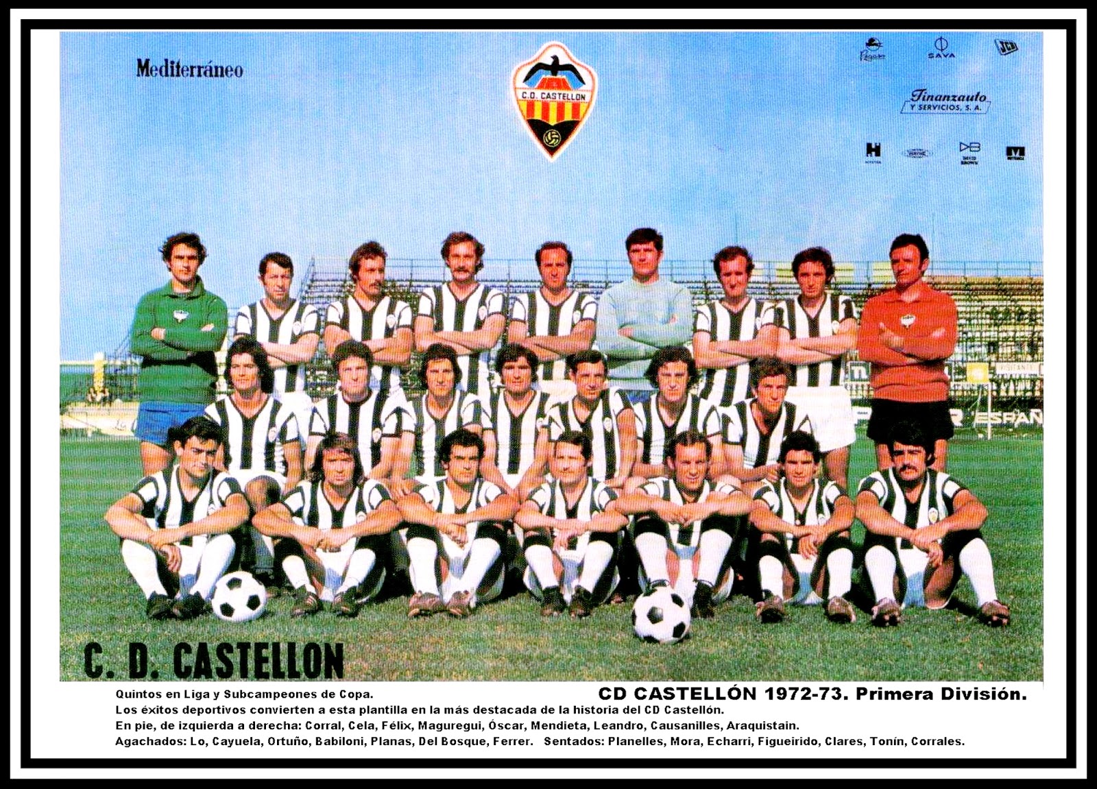 EQUIPOS DE FÚTBOL: CASTELLÓN en la temporada 1972-73