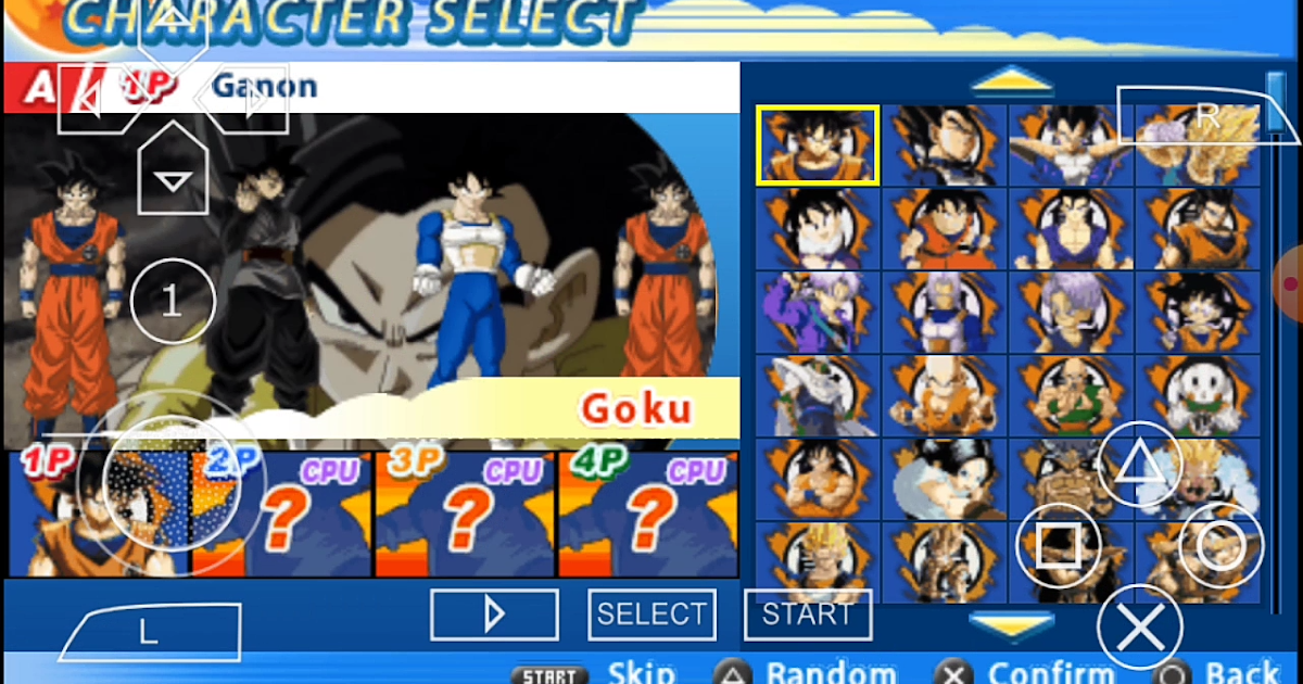 Android PSP Game Dragon Ball Z TTT MOD Latino ISO With Permanent Menu