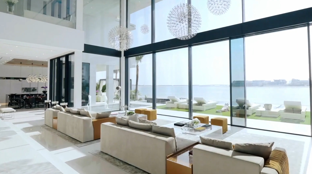 92 Interior Design Photos vs. ONE100, Palm Jumeirah Dubai Luxury Beach Mansion Tour