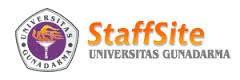 Staffsite Gunadarma University