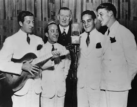 Frank Sinatra (right) began his career with The Hoboken Four