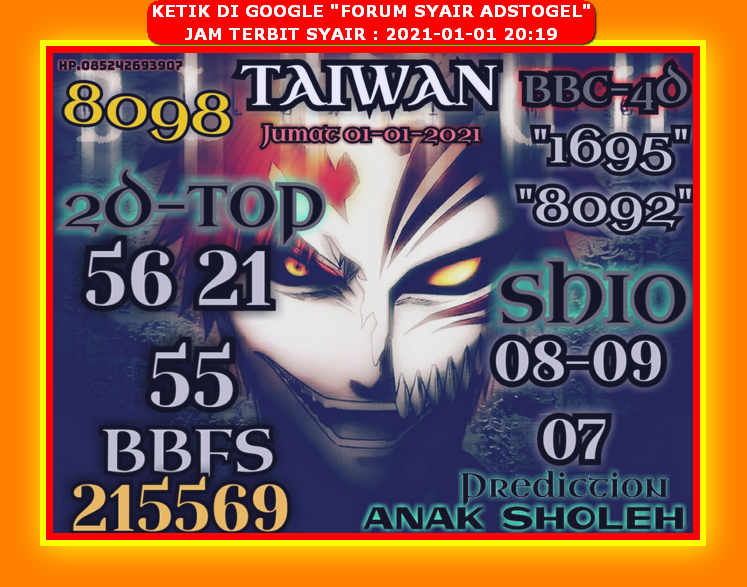 Syair Hk Jumat 1 Januari 2021 Royal Syair