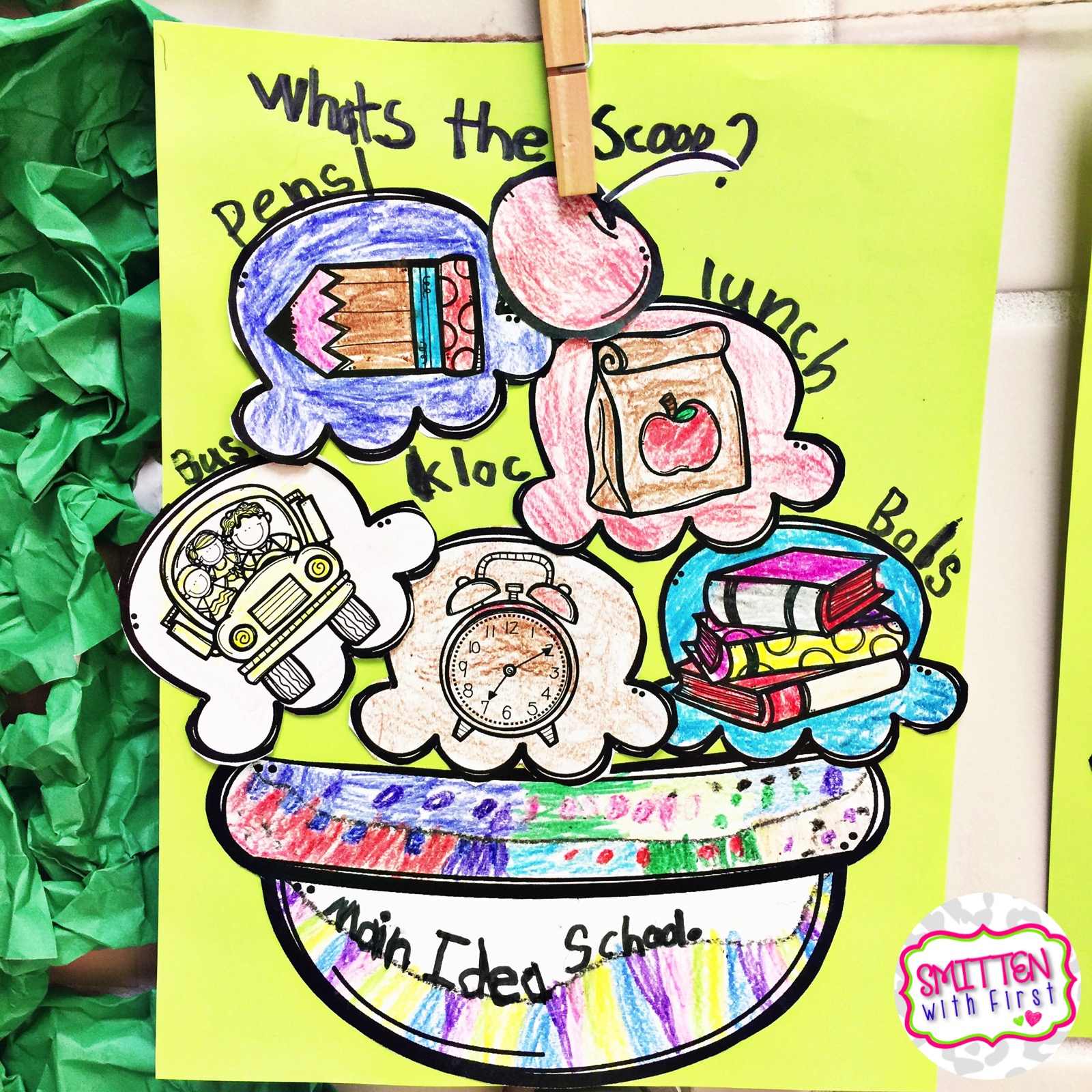 What's the Scoop? (Main Idea and details) Smitten with First