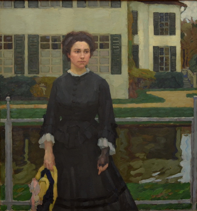Leo Putz - A Tyrolean Painter (1869 - 1940)- Portrait of Frieda Blell
