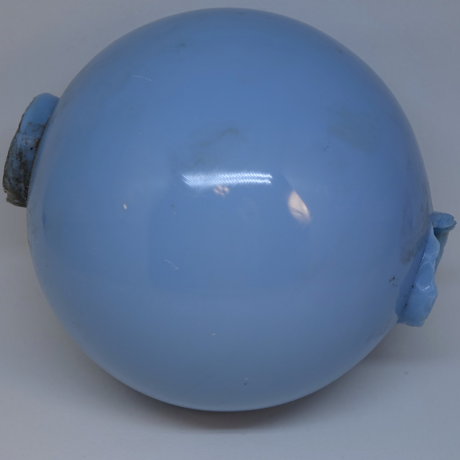 Vintage Lightning Rod Ball Blue Milk Glass Basic eBay