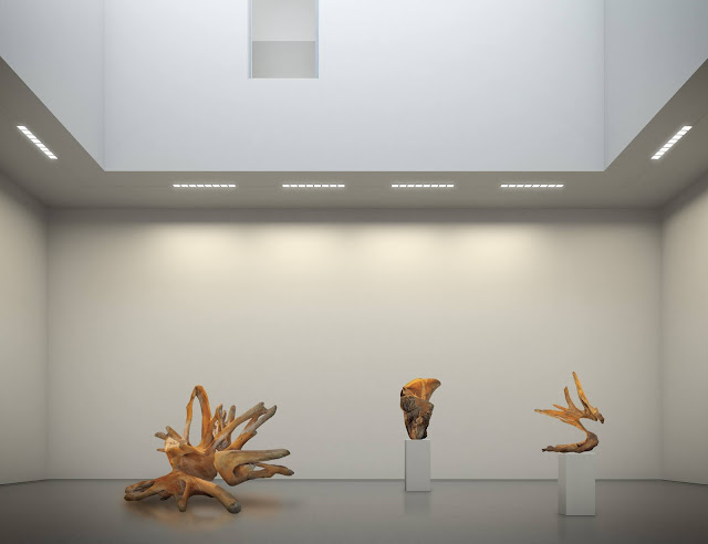 Perspective 3D de musée.