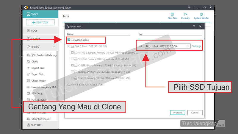 Tutorialengkap 4 Cara Migrasi clone Hardisk ke SSD tanpa Install Ulang