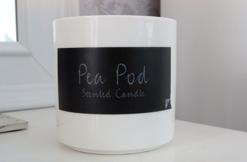 an image of pea pod candle from M&S
