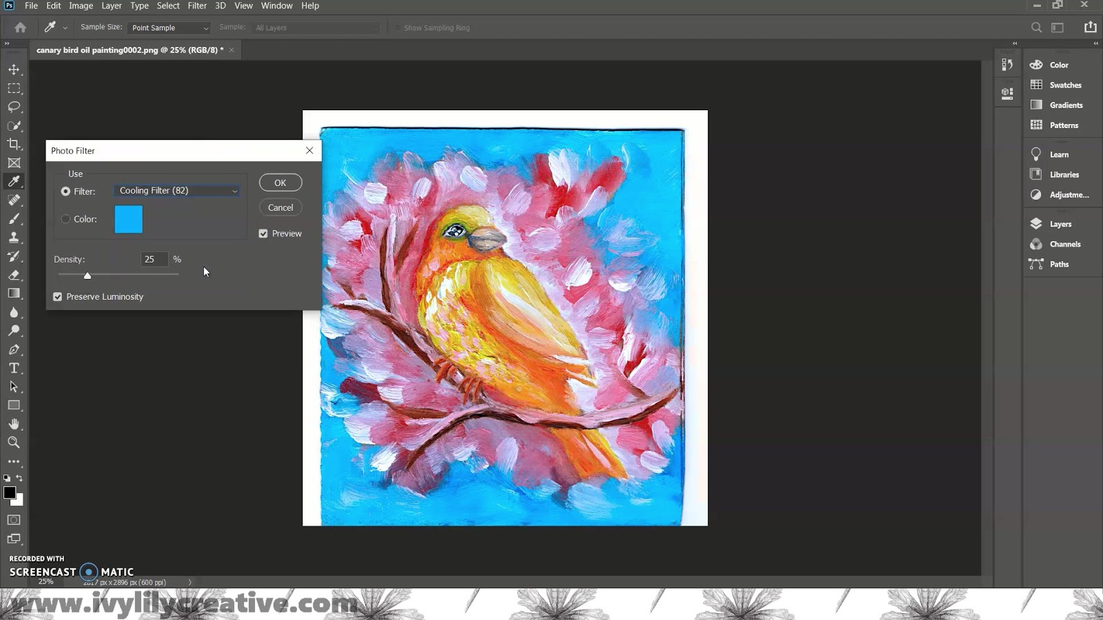to edit your scanned art using photoshop
