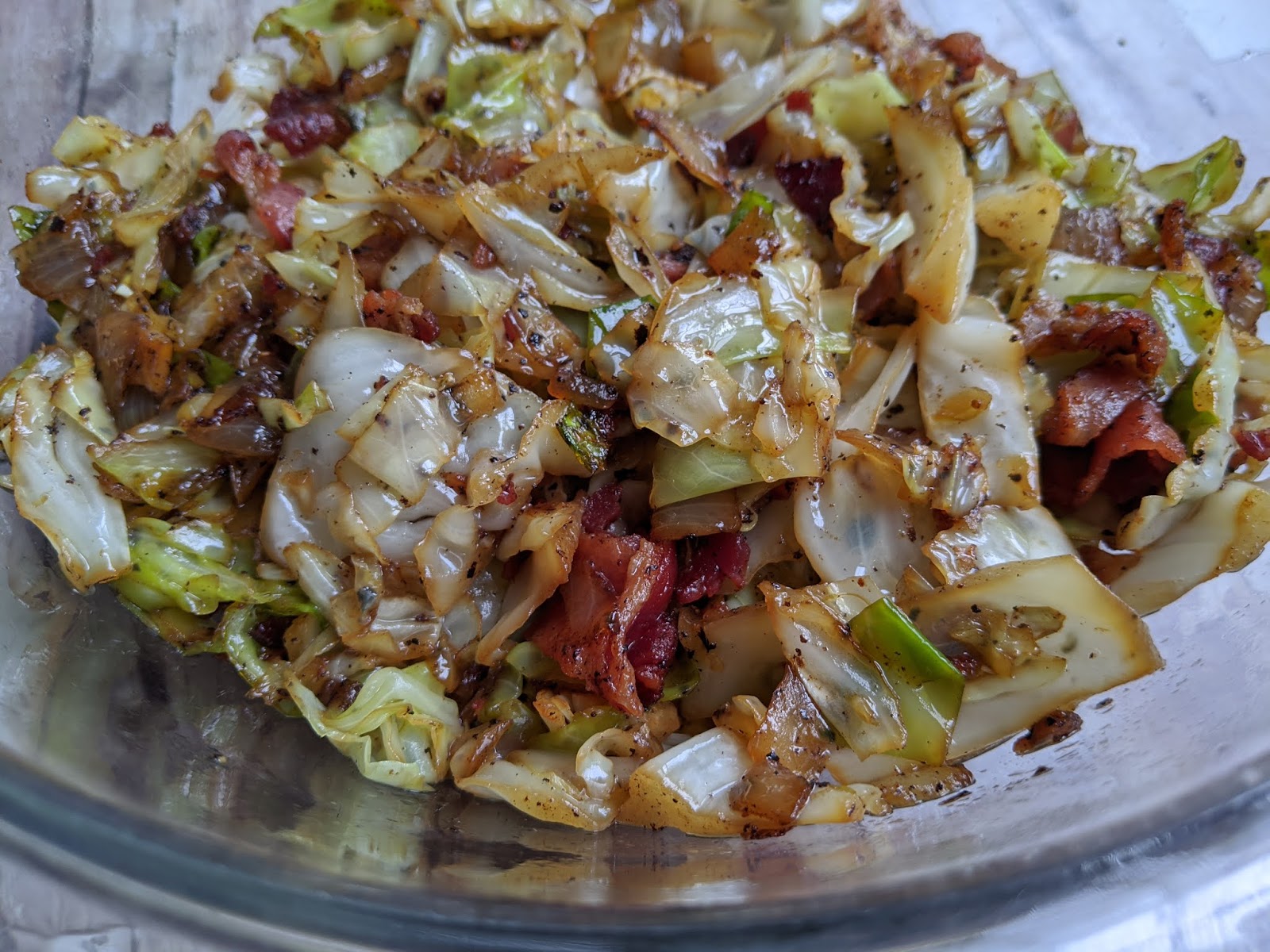 Fried Cabbage with Bacon