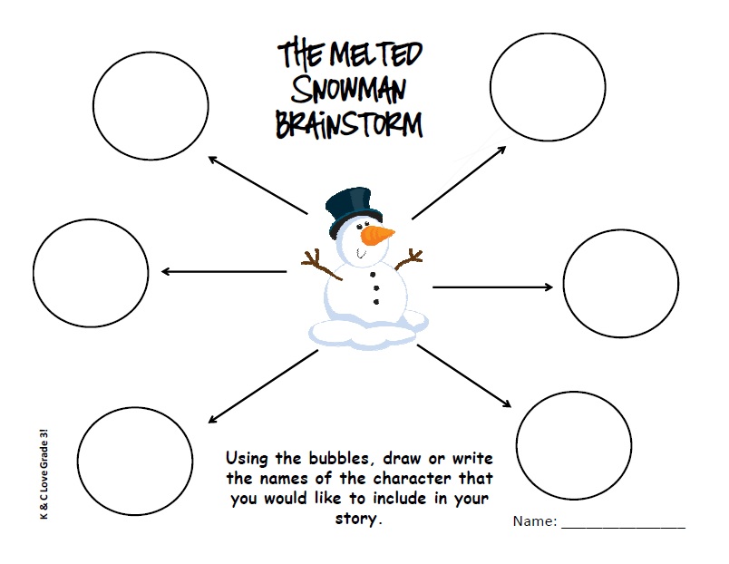 Snowman Writing Activity and Craft!