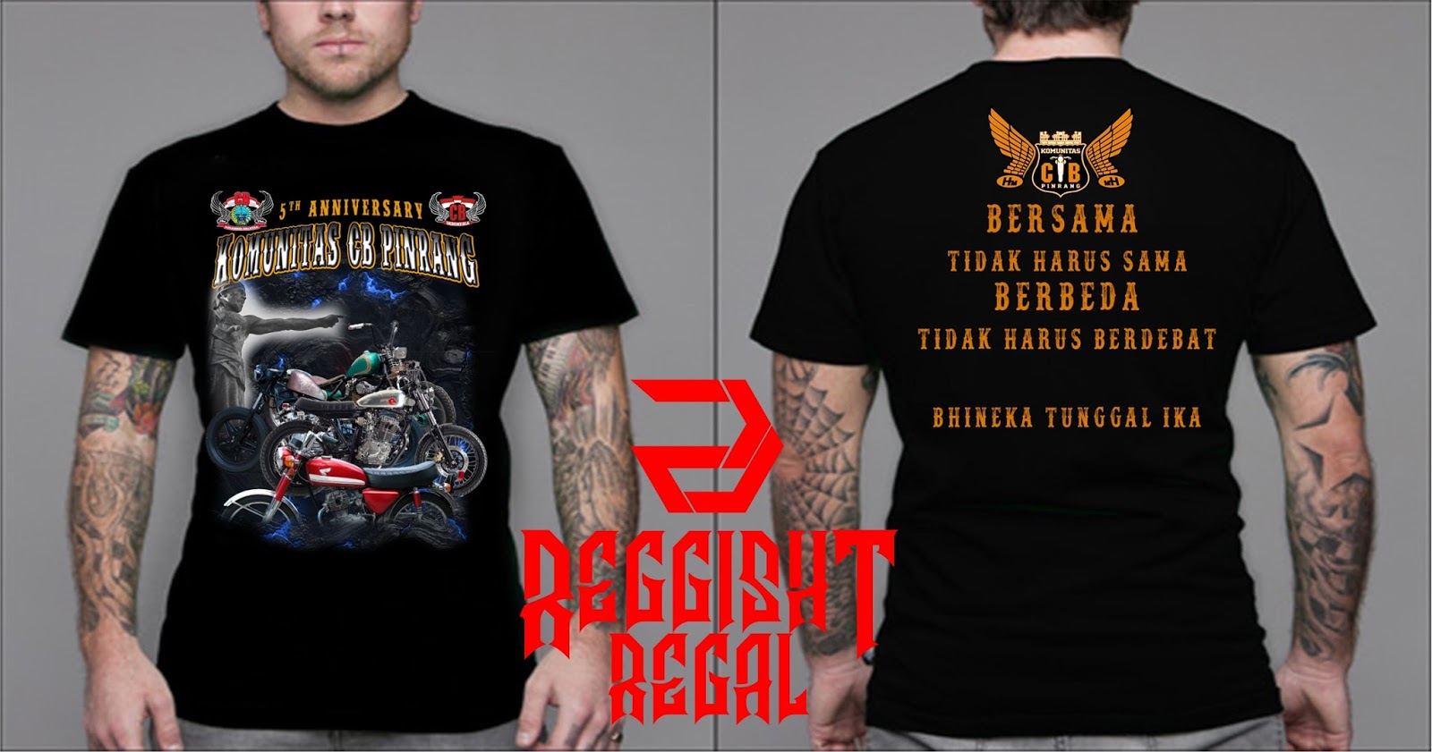 Desain Baju Anniversary Club Motor