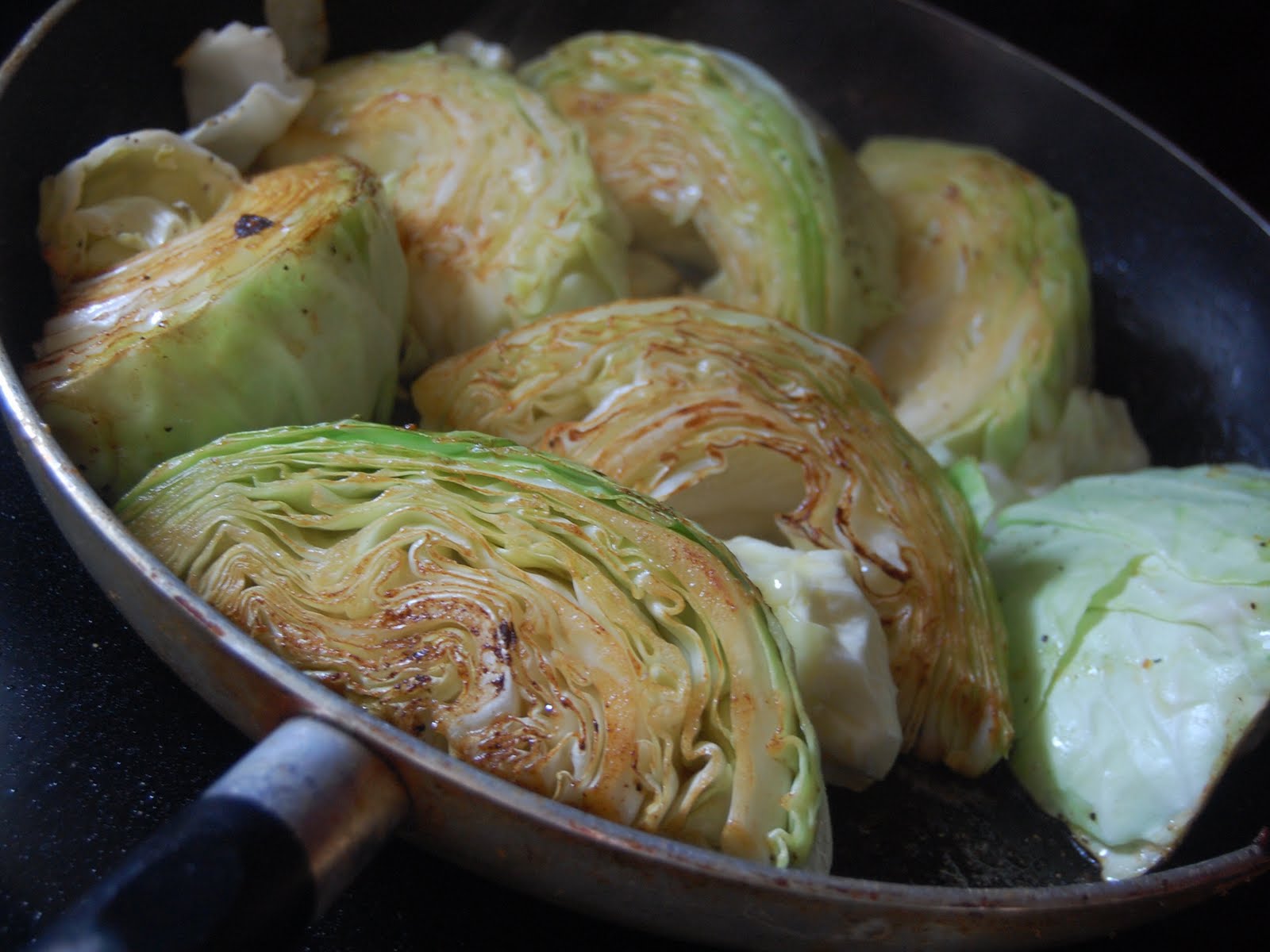 Cassie Craves Pork Chops with Cabbage and Bacon