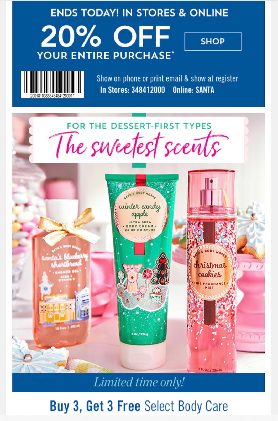 Life Inside the Page Bath & Body Works Today's Email