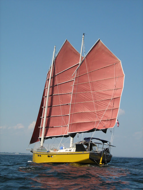 Terrapin under sail