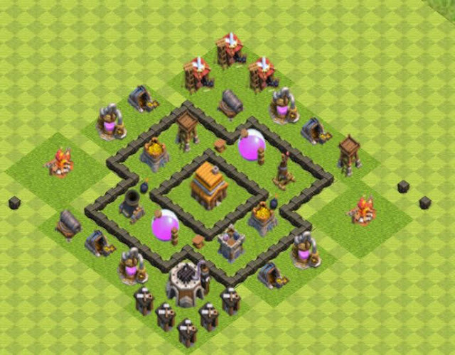 Base COC TH4 Hybrid 5