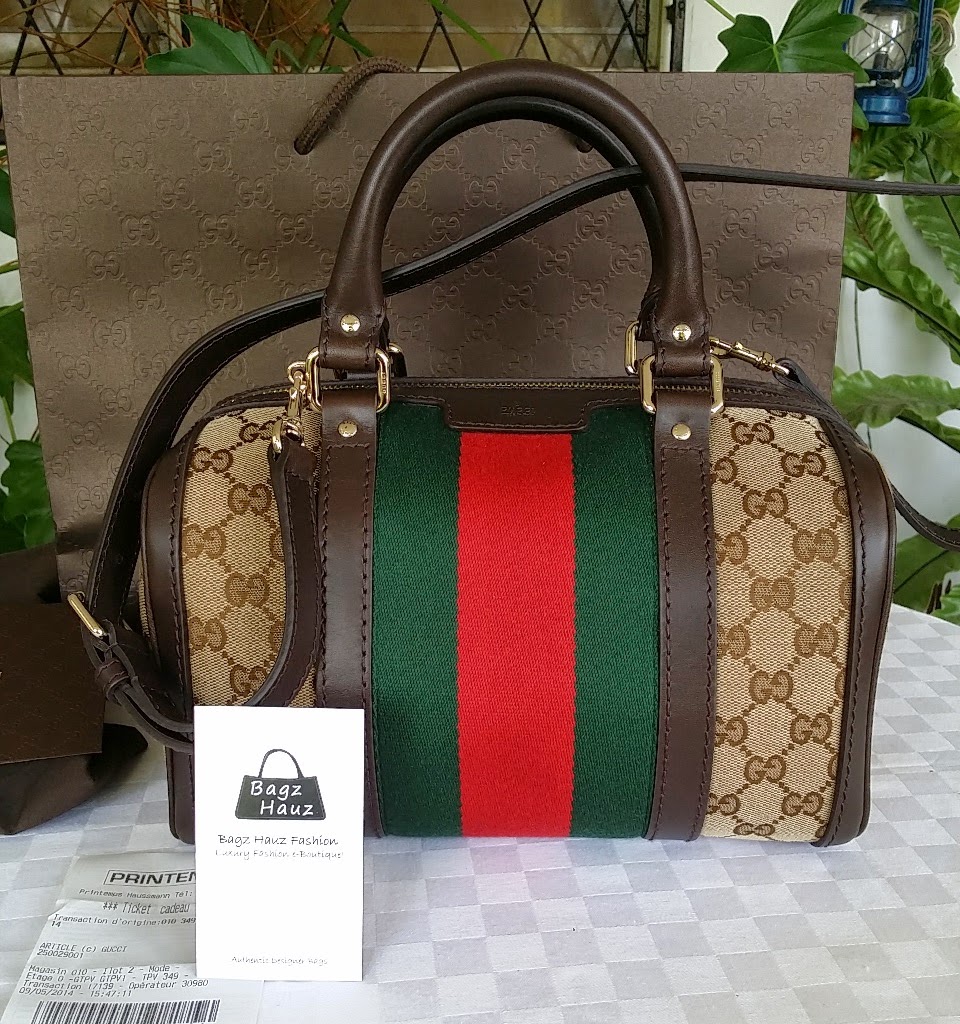 Bagz Hauz Fashion May 2017 Gucci Vintage Web Original Gg Canvas Boston Bag For Dayang 1st Time Customer