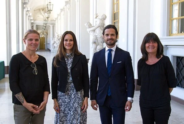 Prince Carl Philip and Princess Sofia attended a meeting with representatives of National Attention Association, that is, Madelein Larsson-Wollnik and Karin Torgny