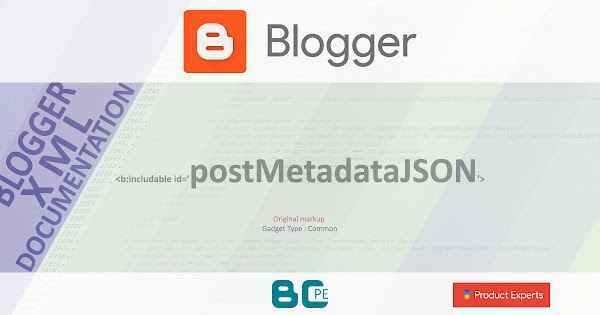 Blogger - postMetadataJSON [Common]