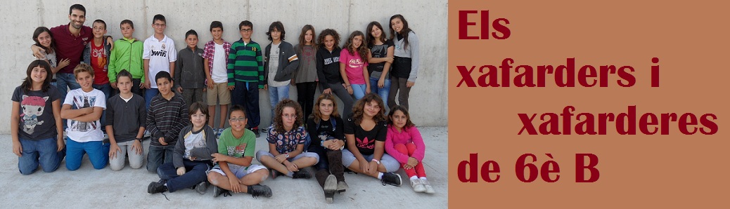 Els xafarders i xafarderes de 6è B