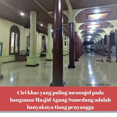 Tiang di Masjid Agung Sumedang
