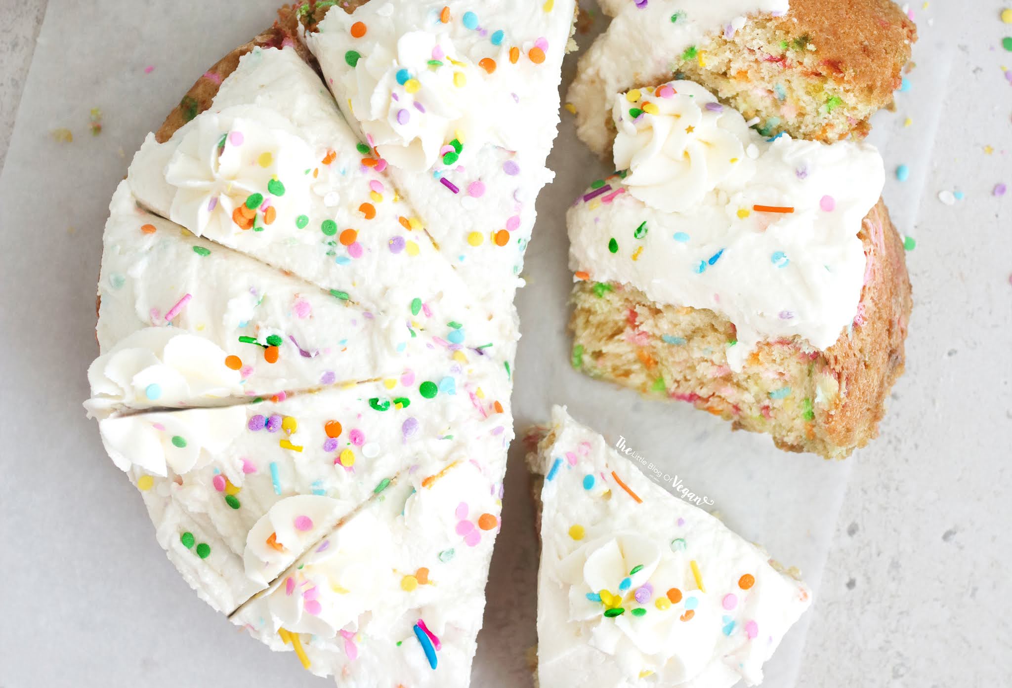 Easy Vegan Funfetti Cake