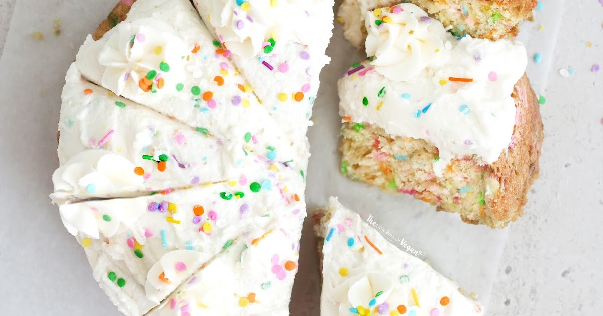 Easy Vegan Funfetti Cake recipe The Little Blog Of Vegan