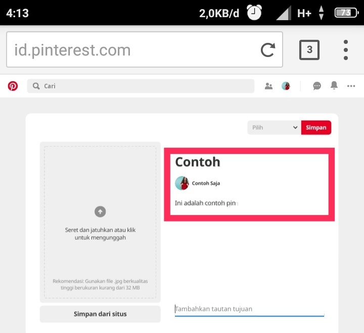 Cara mendapatkan traffic dari Pinterest