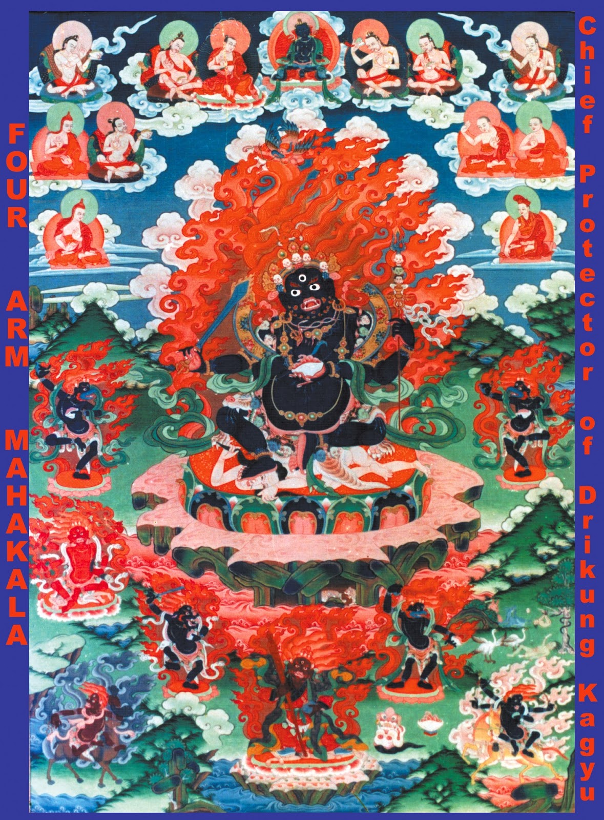 Destiny Gallery 丰天林: Chaturbhuja Vajra Nata Mahakala (Four-hands) 吉祥依怙四 ...